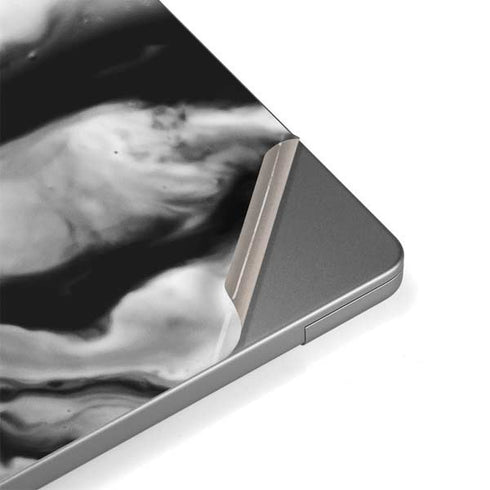 Black and White Marble Ink MacBook Pro 14in (2021-24) Skin