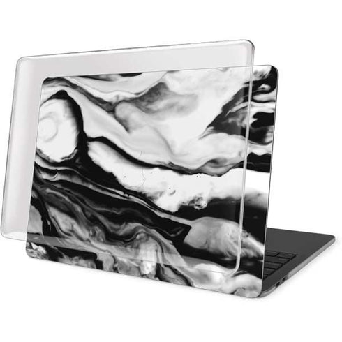Black and White Marble Ink MacBook Pro 15in (2016-19) Case plus Skin