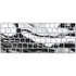 Black and White Marble Ink Magic Keyboard Skin
