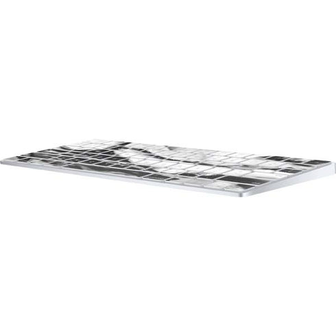 Black and White Marble Ink Magic Keyboard Skin