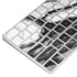 Black and White Marble Ink Magic Keyboard Skin