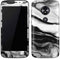 Black and White Marble Ink Moto E5 Play Skin