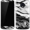 Black and White Marble Ink Moto G6 Skin