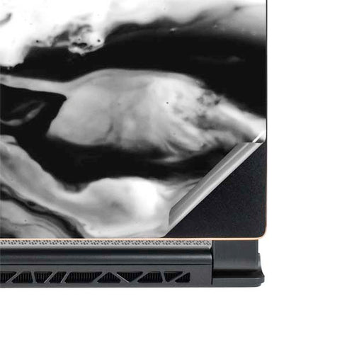 Black and White Marble Ink MSI GS65 Stealth Laptop Skin