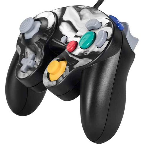 Black and White Marble Ink Nintendo GameCube Controller Skin