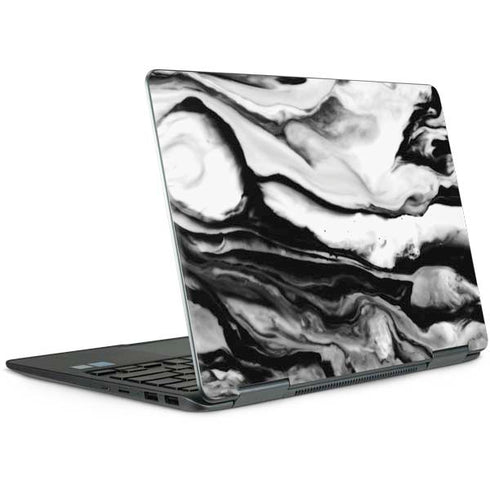 Black and White Marble Ink Notebook 9 Pro 13in (2017) Skin