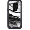 Black and White Marble Ink Otterbox Defender Galaxy Skin