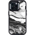 Black and White Marble Ink Otterbox Defender iPhone Skin