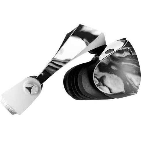Black and White Marble Ink PlayStation VR2 Skin