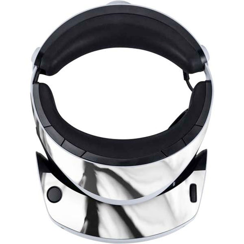 Black and White Marble Ink PlayStation VR2 Skin
