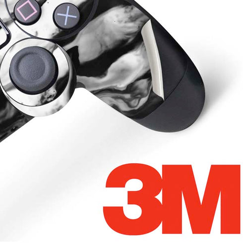 Black and White Marble Ink PS4 Controller Skin
