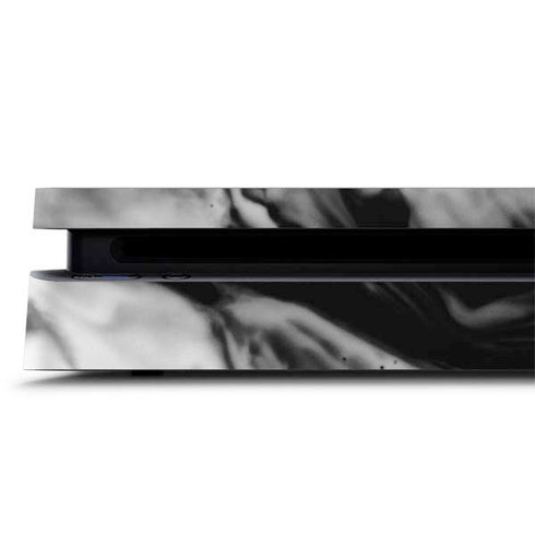 Black and White Marble Ink PS4 Slim Skin