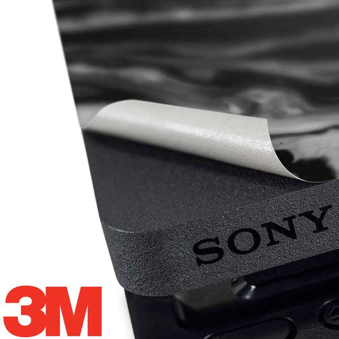 Black and White Marble Ink PS4 Slim Skin