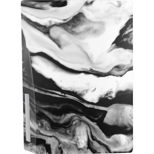 Black and White Marble Ink PS5 Bundle Skin