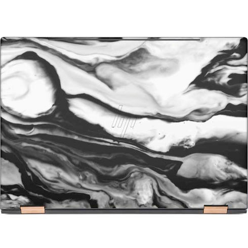 Black and White Marble Ink HP Spectre Skin