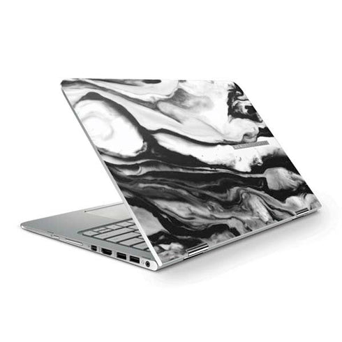 Black and White Marble Ink HP Spectre Skin