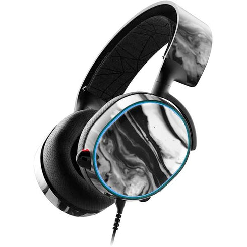 Black and White Marble Ink SteelSeries Arctis 3 Skin