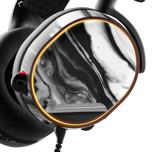 Black and White Marble Ink SteelSeries Arctis 3 Skin