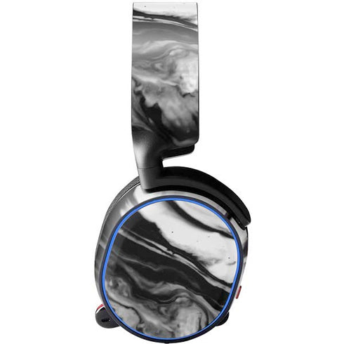 Black and White Marble Ink SteelSeries Arctis 5 Skin