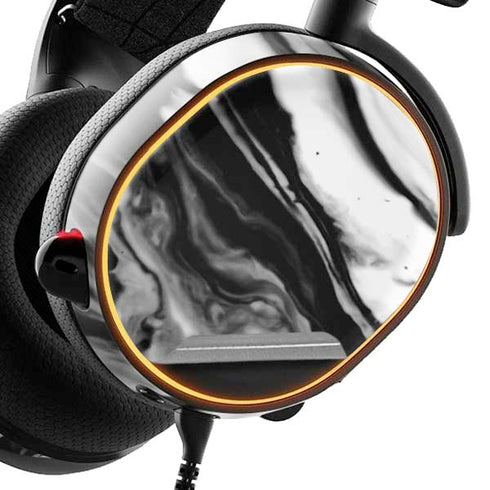 Black and White Marble Ink SteelSeries Arctis 5 Skin