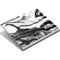 Black and White Marble Ink Surface Book Skin