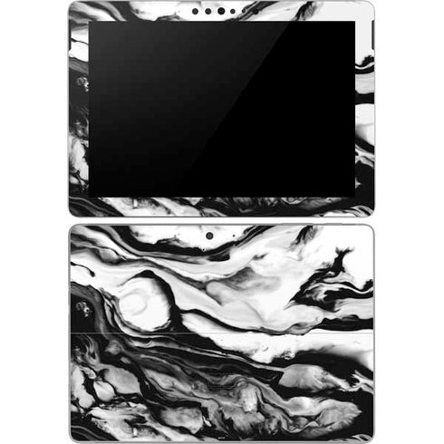 Black and White Marble Ink Surface Go Skin