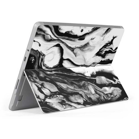Black and White Marble Ink Surface Go Skin