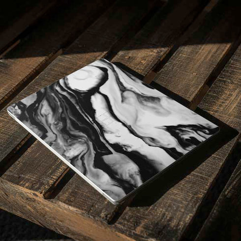 Black and White Marble Ink Surface Laptop 2 Skin