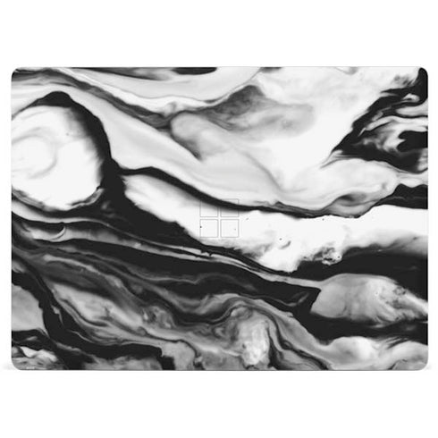 Black and White Marble Ink Surface Laptop 3 13.5in Skin