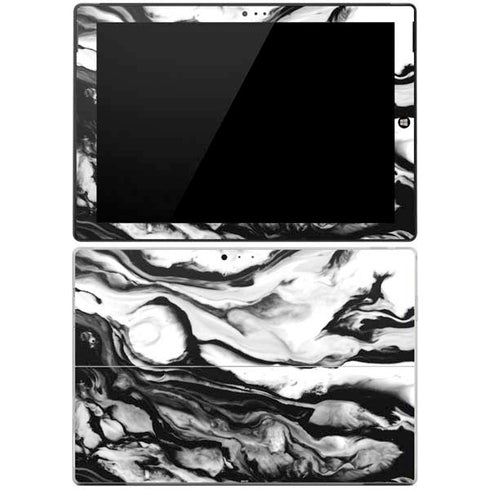 Black and White Marble Ink Surface Pro 3 Skin