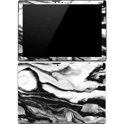Black and White Marble Ink Surface Pro 4 Skin