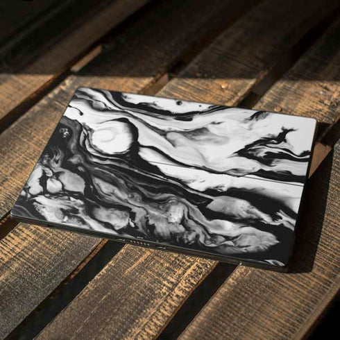 Black and White Marble Ink Surface Pro 7 Skin