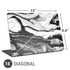 Black and White Marble Ink Universal Laptop 16in (13 x 9.4in) Skin