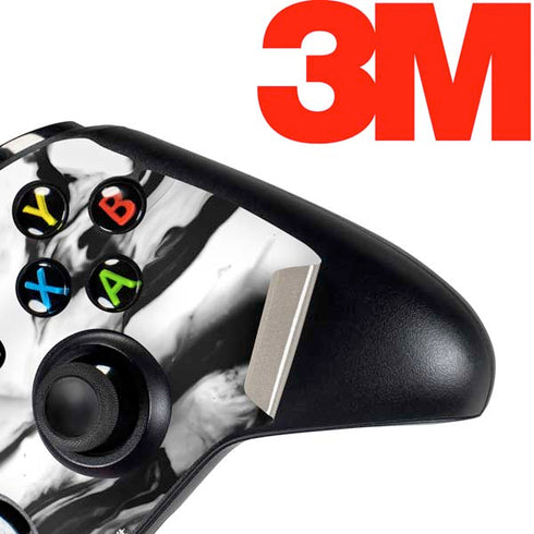 Black and White Marble Ink Xbox One Controller Skin