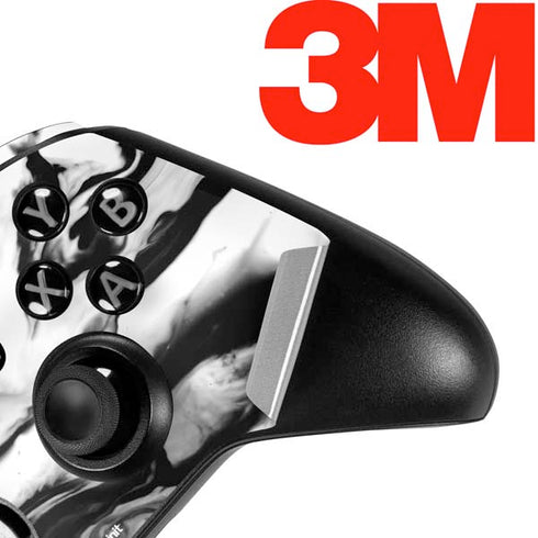 Black and White Marble Ink Xbox One Elite Controller Skin