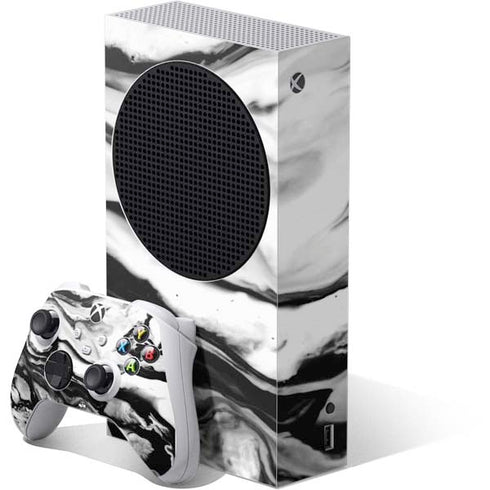Black and White Marble Ink Xbox Series S Skins