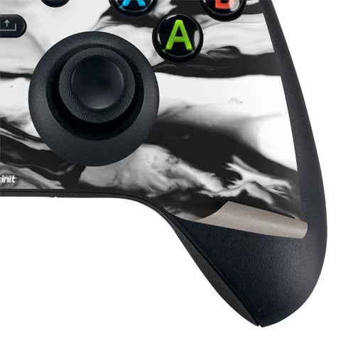 Black and White Marble Ink Xbox Series X Bundle Skin