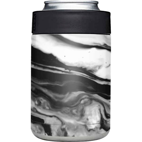 Black and White Marble Ink Yeti Colster Can Insulator Skin