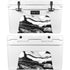 Black and White Marble Ink YETI Tundra 45 Hard Cooler Skin