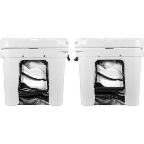 Black and White Marble Ink YETI Tundra 45 Hard Cooler Skin