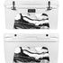 Black and White Marble Ink YETI Tundra 75 Hard Cooler Skin