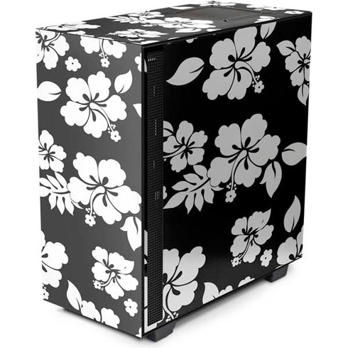 Black and White NZXT H510 Compact ATX Mid-Tower Case Skin
