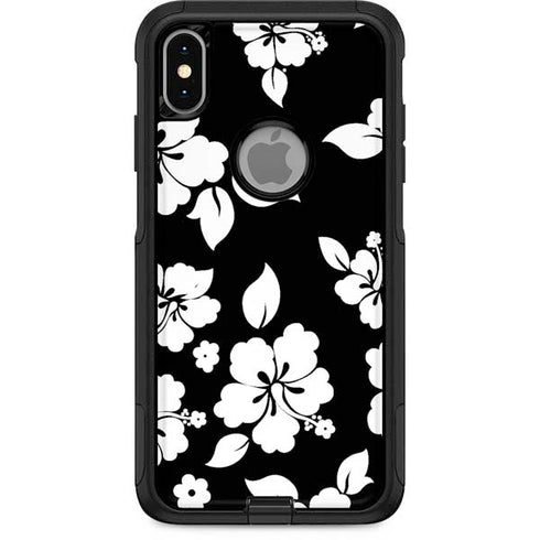 Black and White Otterbox Commuter iPhone Skin