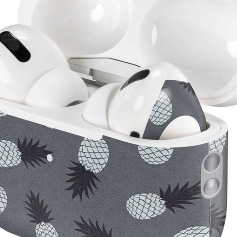 Black and White Pineapples AirPods Pro 2nd Gen Skin