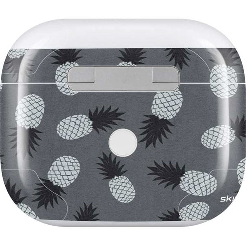 Black and White Pineapples Apple AirPods (3rd Gen 2021) Skin