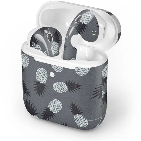 Black and White Pineapples Apple AirPods Skin