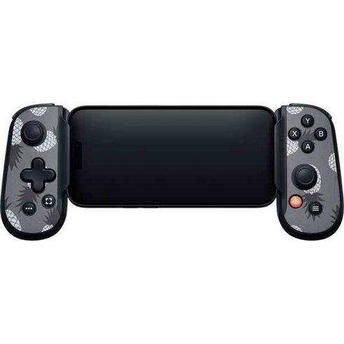 Black and White Pineapples Backbone One for iPhone Game Controller Skin