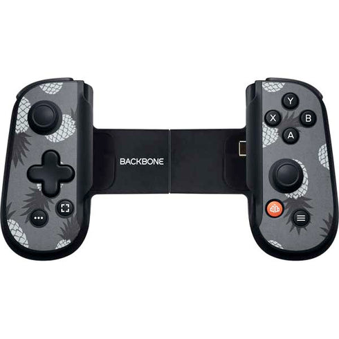 Black and White Pineapples Backbone One for iPhone Game Controller Skin