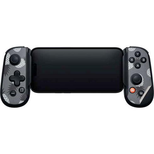 Black and White Pineapples Backbone One for iPhone Game Controller Skin