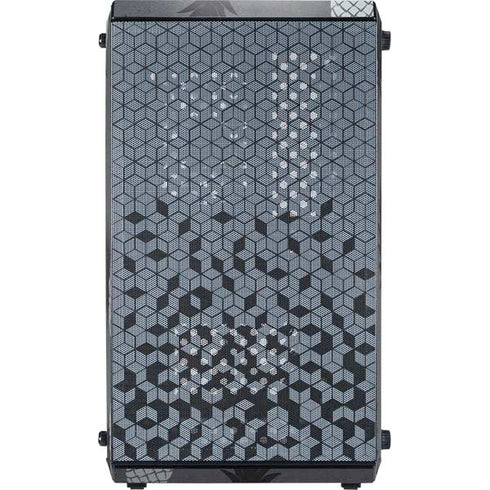 Black and White Pineapples Cooler Master MasterBox Q300L Mini Tower Skin